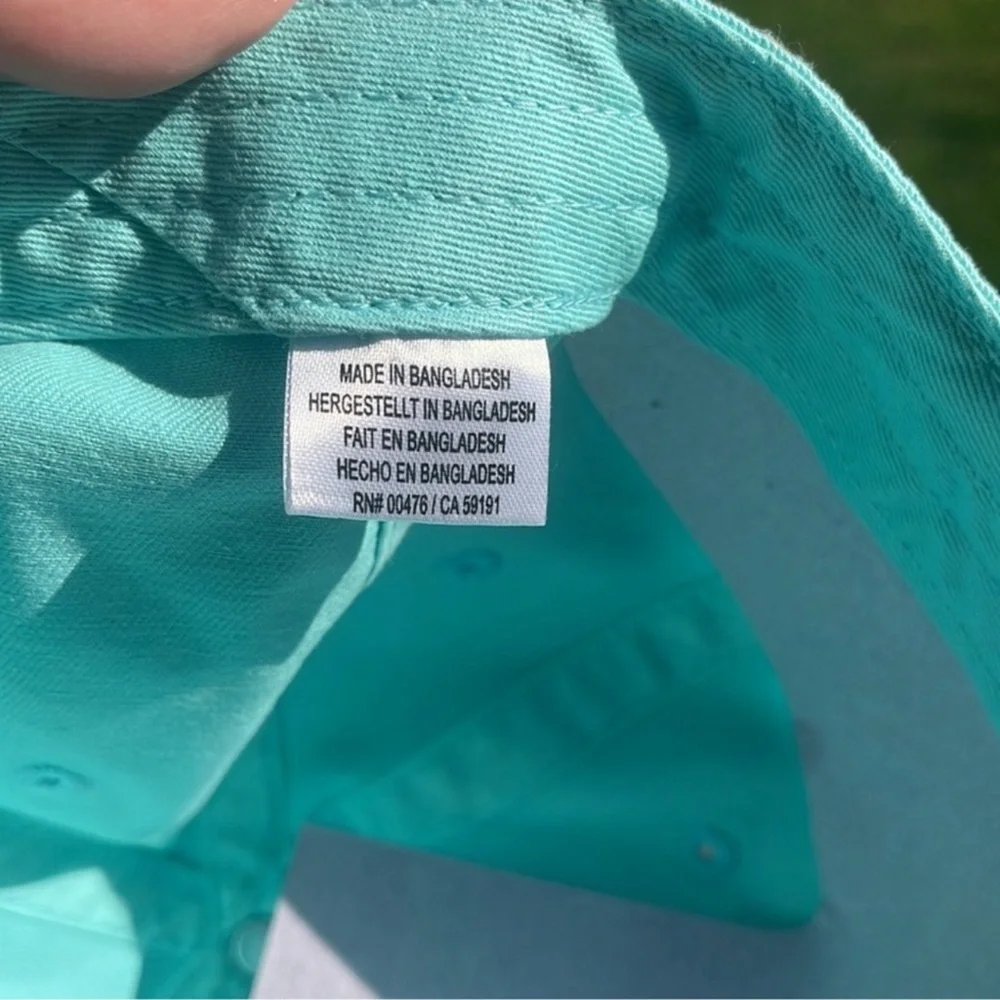 American Needle 60s Baseball Cap Hat Turquoise Blue